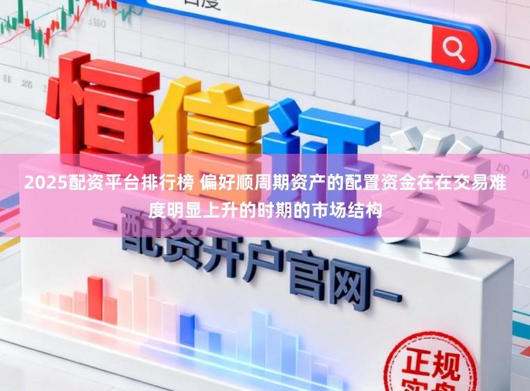 2025配资平台排行榜 偏好顺周期资产的配置资金在在交易难度明显上升的时期的市场结构