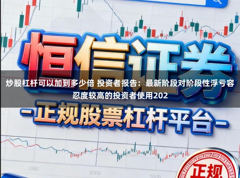 炒股杠杆可以加到多少倍 投资者报告：最新阶段对阶段性浮亏容忍度较高的投资者使用202